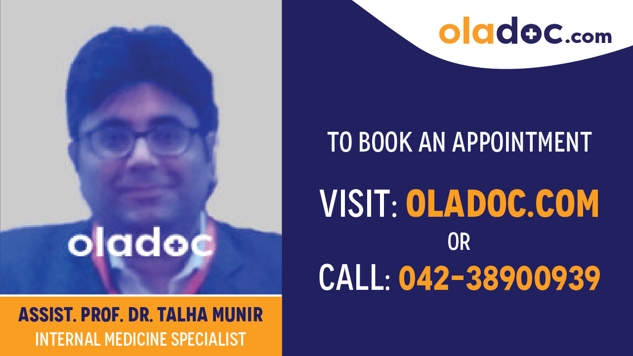Book appointment with Dr.Talha Munir-best Internal Medicine Specialist in Faisalabad